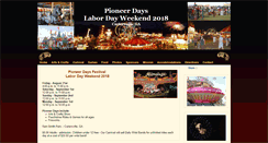 Desktop Screenshot of pioneerdaysga.com